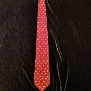 Ralph Lauren Red Zebra Tie